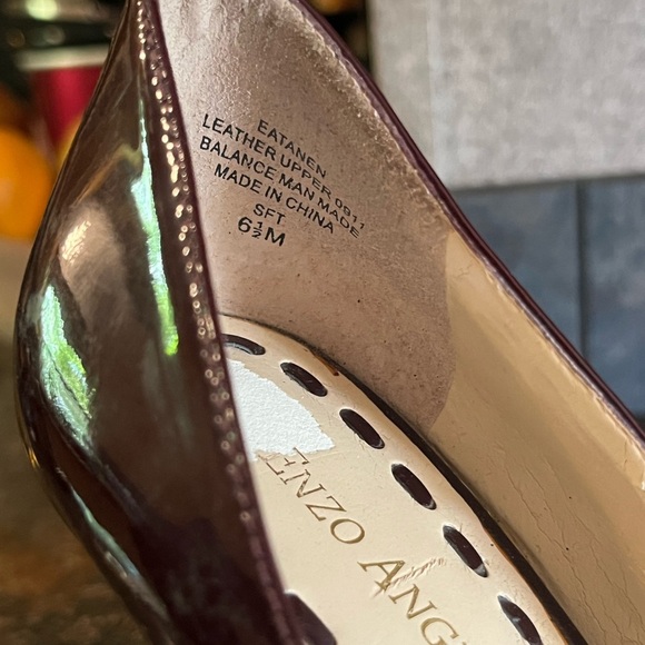 Enzo Angiolini Dark Burgundy Platform Heels - Picture 7 of 10